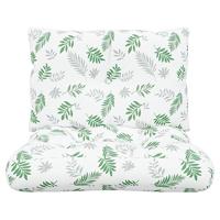 VidaXL Palletkussens 2 st bladpatroon oxford stof - thumbnail