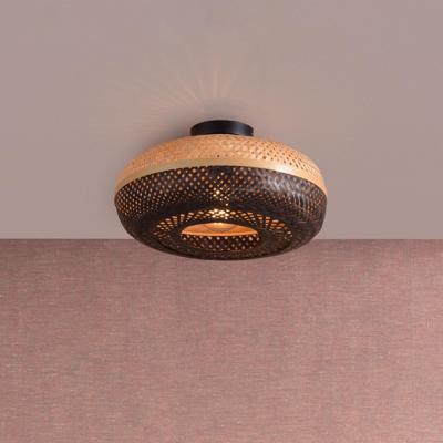 GOOD&MOJO Plafondlamp 'Palawan' Small, Bamboe, kleur Zwart/Naturel GOOD&MOJO Plafondlamp 'Palawan' Small, Bamboe, kleur Zwart/Naturel