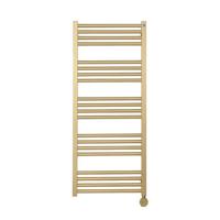 Crosswater MPRO Elektrische handdoekradiator - 115x50cm - 400 Watt - geborsteld messing (goud) MP48X1140FELEC - thumbnail