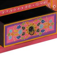 Tv-meubel 110x30x40 cm massief mangohout roze - thumbnail