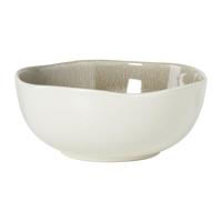 Schaal kaori - wit/bruin - ø16.8x7 cm - thumbnail