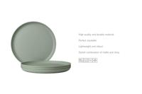 Mepal plat bord silueta Ø26cm - wit - thumbnail