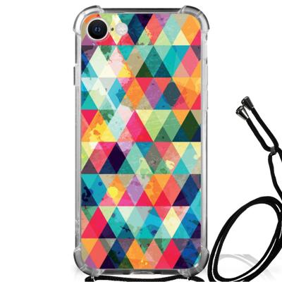 iPhone SE 2022 | 2020 | 8 | 7 Doorzichtige Silicone Hoesje Geruit iPhone SE 2022 | 2020 | 8 | 7 Doorzichtige Silicone Hoesje Geruit