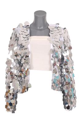 jasje mega paillet zilver