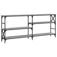 Wandtafel 180x29x76,5 cm bewerkt hout grijs sonoma eikenkleurig - thumbnail