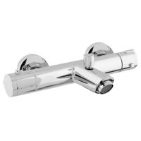 Go by Van Marcke Move Badmengkraan - thermostatisch - waterbesparend - hartafstand 15cm - veiligheidsblokkering - keramische schijven - rozetten - S-koppelingen - chroom 8040-03 - thumbnail