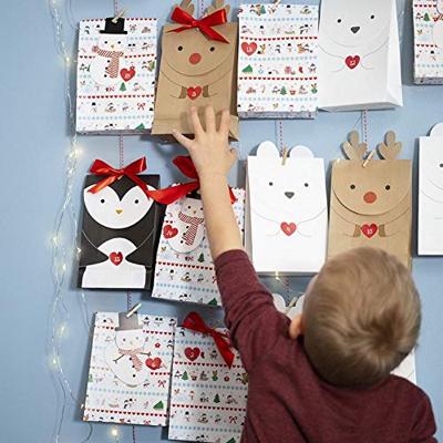 Creativ Company Papieren zakken, ijsbeer, h: 18 cm, afm 6x12 cm, 80 gr, wit, 6 stuk/ 1 doos