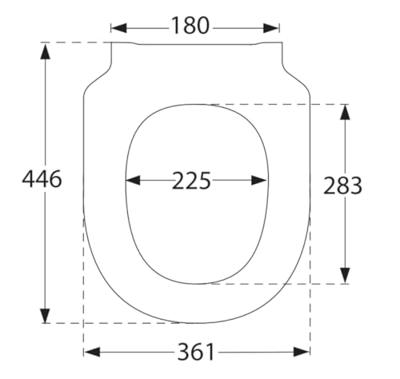 Clozetzitting Villeroy & Boch Subway 3.0 43.8x37.4x4.2 cm Wit Alpien - thumbnail