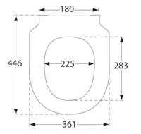 Clozetzitting Villeroy & Boch Subway 3.0 43.8x37.4x4.2 cm Wit Alpien Villeroy & Boch - thumbnail