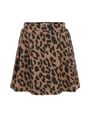 LOOXS Little winter rok meisjes - bruin - luipaard