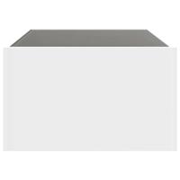 Salontafel met Infinity LED 90x50x30 cm wit - thumbnail