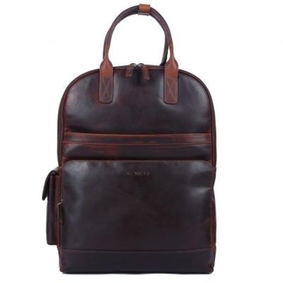 Genicci Elon 15 inch laptop rugzak Cognac