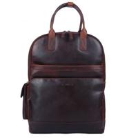 Genicci Elon 15 inch laptop rugzak Cognac - thumbnail