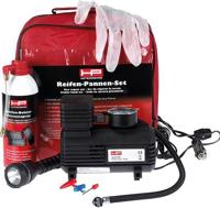 HP bandenreparatie set flat tire set 4 pcs. incl. compressor - thumbnail