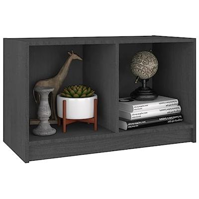 Tv-meubel 70x33x42 cm massief grenenhout grijs