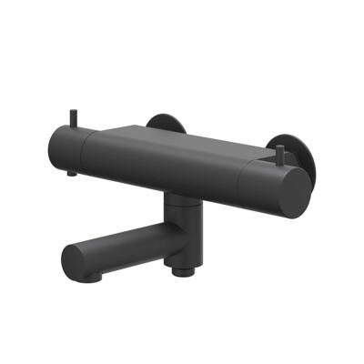 IVY Bond Badthermostaatkraan opbouw - draaibare baduitloop - omstel - Cooltouch - Mat zwart PED 6301002 IVY Bond Badthermostaatkraan opbouw - draaibare baduitloop - omstel - Cooltouch - Mat zwart PED 6301002