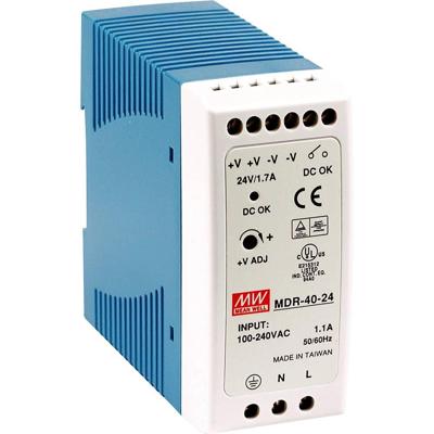 MEAN WELL MDR-40-5 DIN-rail netvoeding 5 V/DC 6 A 30 W Aantal uitgangen:1 x Inhoud 1 stuk(s) MEAN WELL MDR-40-5 DIN-rail netvoeding 5 V/DC 6 A 30 W Aantal uitgangen:1 x Inhoud 1 stuk(s)