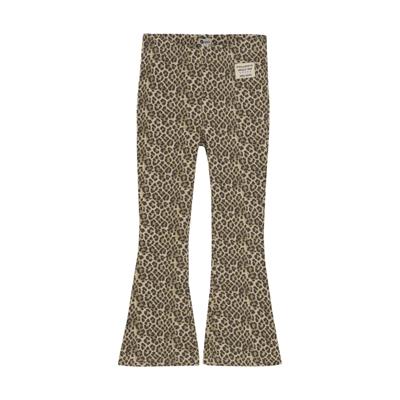 Daily7 winter flare broek meisjes - zand - animal