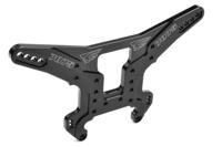 Team Corally - Shock Tower - MTL - Swiss Made 7075 T6 - 5mm - Hard Anodised - Black - Made In Italy - thumbnail