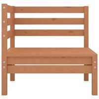 4-delige Loungeset massief grenenhout honingbruin - thumbnail