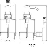 Zeepdispenser Haceka Kosmos Chroom Haceka - thumbnail