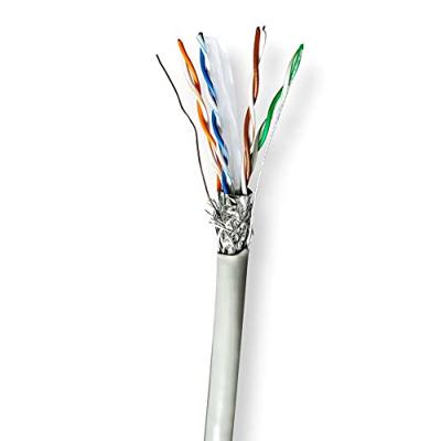 Netwerk Kabel Rol | CAT6 | Stranded | S/FTP | CCA | 305.0 m | Binnenshuis | Rond | PVC | Grijs | Trekdoos Netwerk Kabel Rol | CAT6 | Stranded | S/FTP | CCA | 305.0 m | Binnenshuis | Rond | PVC | Grijs | Trekdoos