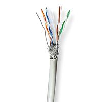 Netwerk Kabel Rol | CAT6 | Stranded | S/FTP | CCA | 305.0 m | Binnenshuis | Rond | PVC | Grijs | Trekdoos - thumbnail