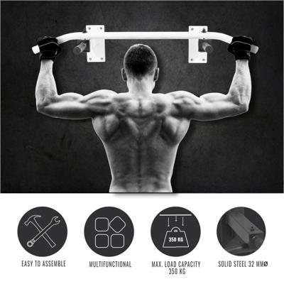 Optrekstang Wandmontage Wit