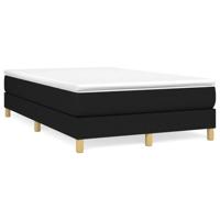 Boxspring met matras stof zwart 120x190 cm - thumbnail