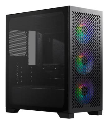 Cooler Master E302-KGNN-S00 Elite 302 Midi-Tower Black, mATX, Window, 3x 120mm ARGB, Grill