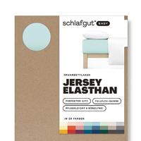 Schlafgut Schlafgut EASY Jersey Elasthan Hoeslaken L - 140x200 - 160x220 435 Petrol Light - thumbnail