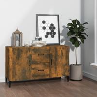 Dressoir 100x36x60 cm bewerkt hout gerookt eikenkleurig - thumbnail