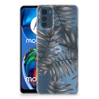 Motorola Moto E32/E32s | TPU Case | Leaves Grey Motorola Moto E32/E32s | TPU Case | Leaves Grey