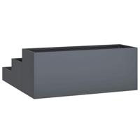 Tuin Bloempot Antraciet 90 x 90 x 35 cm Staal - thumbnail