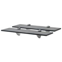 VidaXL Schappen zwevend 2 st 40x20 cm 8 mm glas - thumbnail