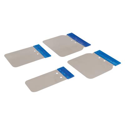 Silverline 4-delige roestvrijstalen carosserie plamuurmessen set | 50, 80, 100 en 120 mm - 427734