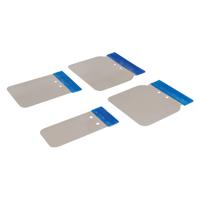 Silverline 4-delige roestvrijstalen carosserie plamuurmessen set | 50, 80, 100 en 120 mm - 427734 - thumbnail
