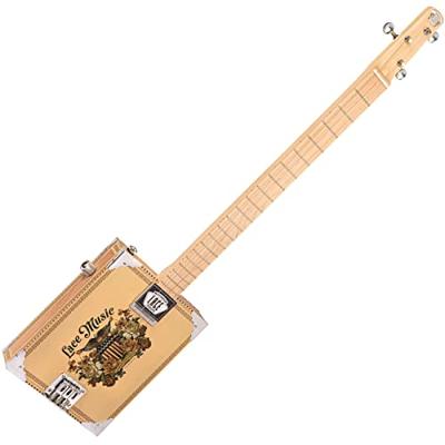 Lace Cigar Box Guitar Americana 3-string 3-snarige elektrische gitaar