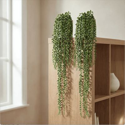 Senecio Pearl kunst hangplant 100cm
