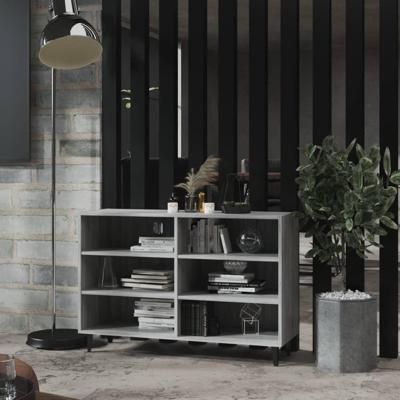 Dressoir 103,5x35x70 cm bewerkt hout grijs sonoma eikenkleurig
