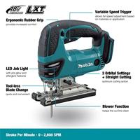 Makita DJV180Z Accu Decoupeerzaag D-Greep 18V Basic Body - thumbnail