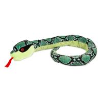Van Manen knuffel slang junior 130 cm pluche groen - thumbnail