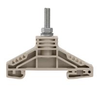 Weidmüller 1790130000 Doorgangsserieklem Boutaansluiting Donkerbeige 25 stuk(s) - thumbnail