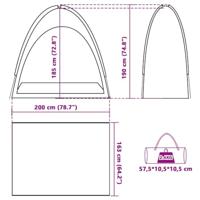 VidaXL Opbergtent waterdicht groen - thumbnail