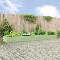 Plantenbak Pastelgroen 195 x 100 x 45 cm Gegalvaniseerd staal - thumbnail