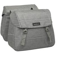 Newlooxs Joli double fietstas - waterafstotend polyester - zwart/blauw/groen - 37l - thumbnail