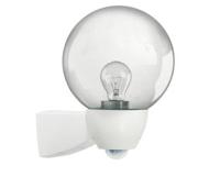 ESYLUX AL P Monza 130 ws EL10026102 Wandlamp met bewegingsmelder E27 100 W Gloeilamp Wit - thumbnail