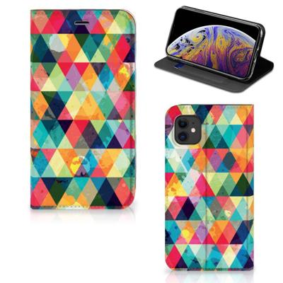 Apple iPhone 11 | Hoesje met Magneet | Geruit Apple iPhone 11 | Hoesje met Magneet | Geruit
