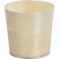 Cup | hout | Ø 50mm | 20mm | naturel | 1000 stuks - thumbnail