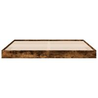 Bedframe zonder matras hout gerookt eikenkleurig 180x200 cm - thumbnail